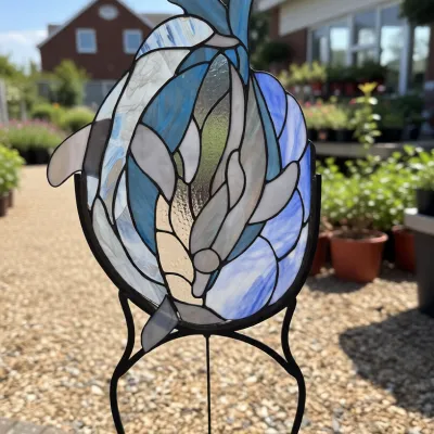 steel metal frame for stained glass outdoor garden ornament art custom