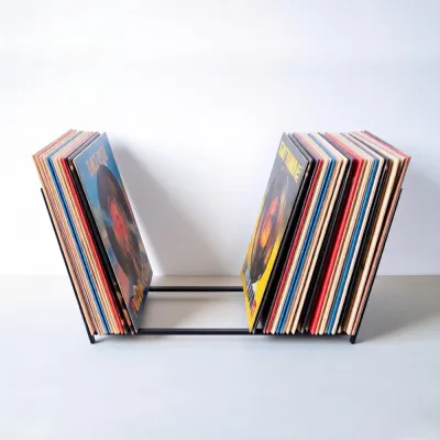 Vinyl Record Stand Display Flip Rack LP Storage