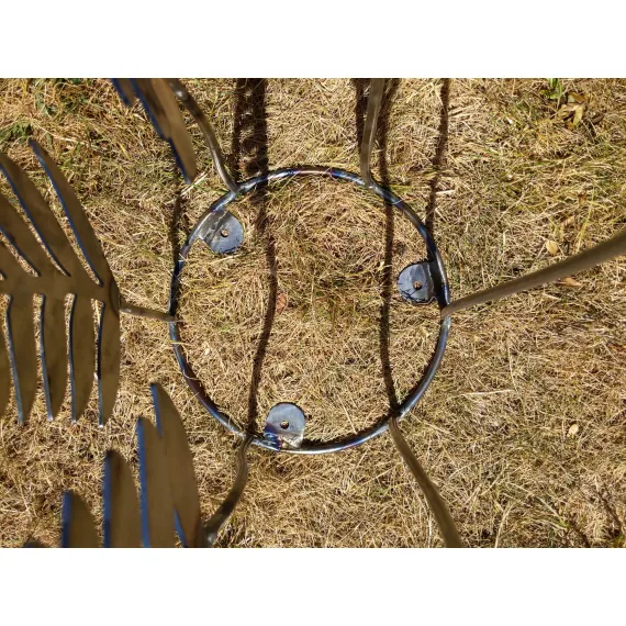 rustic metal ferns sculpture garden ornament rusty art