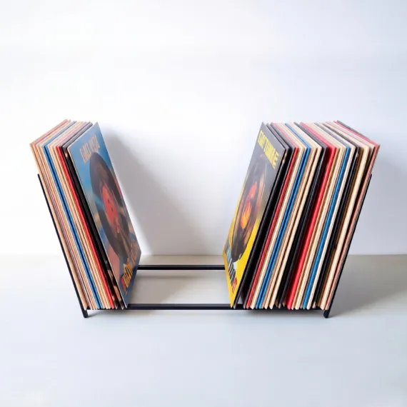 Vinyl Record Stand Display Flip Rack LP Storage